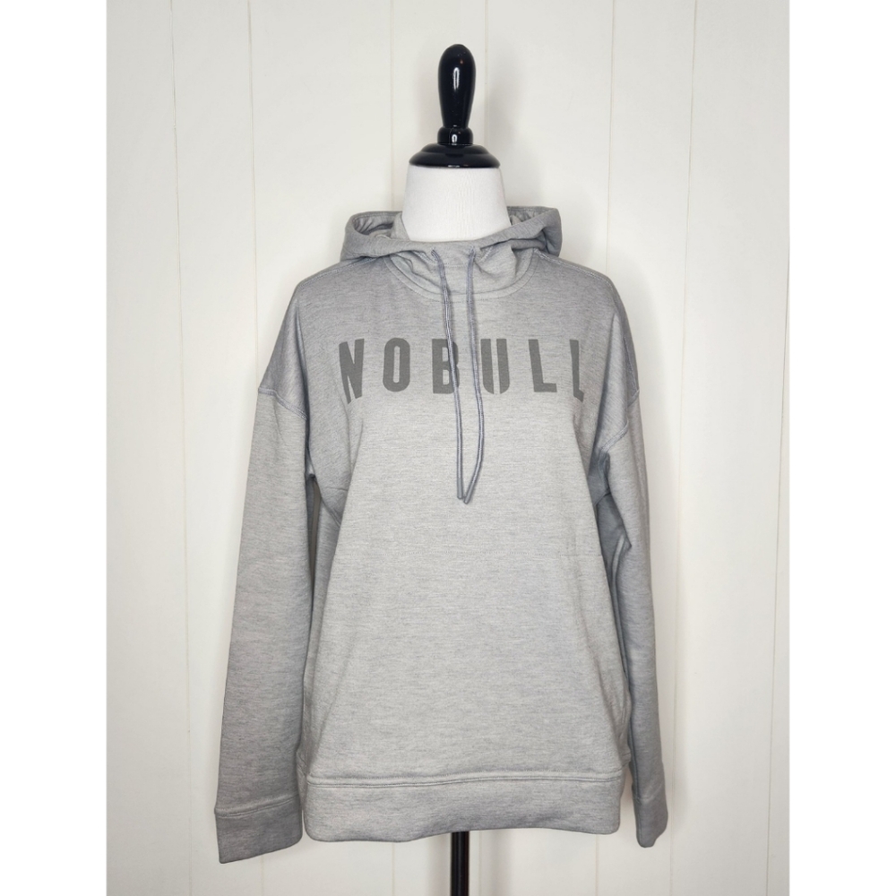 NOBULL Light Gray Logo Hoodie